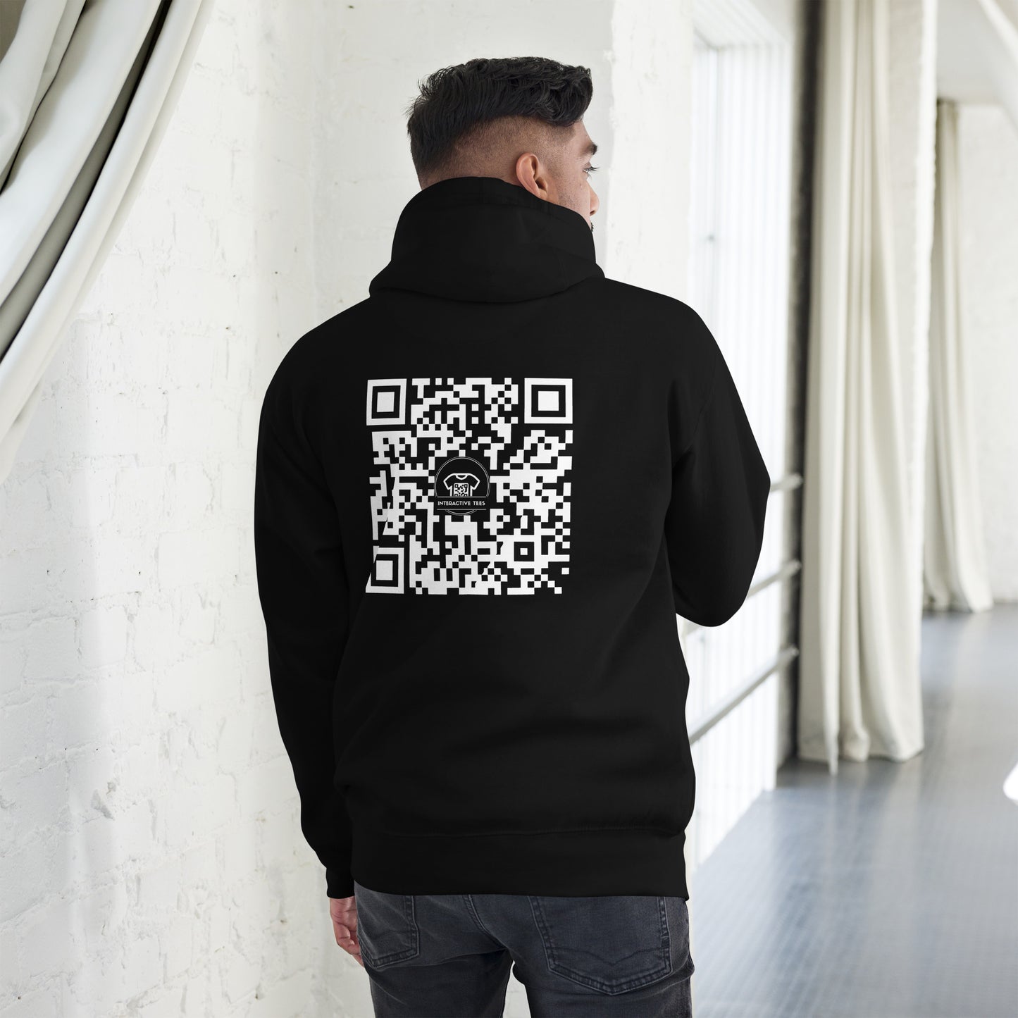 Unisex Rick Roll QR Hoodie